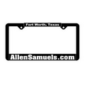 Full Color Signature Laminate Standard License Plate Frames - Bright / Brushed Chrome Material